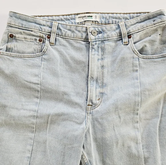 Abercrombie & Fitch The Skinny Ultra High Rise Curve Love Split Hem Jeans 31/12 - Picture 4 of 11